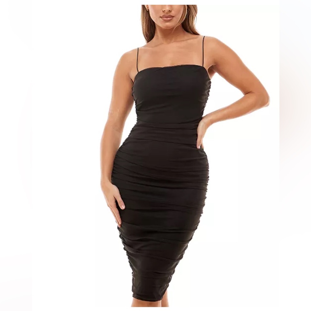 NWT Elegant B. Darlin Black Bodycon Dress